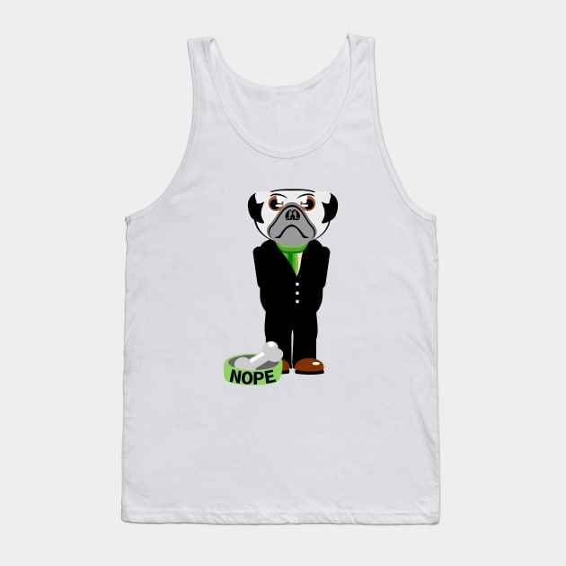 Pug Nope Tank Top by mailboxdisco